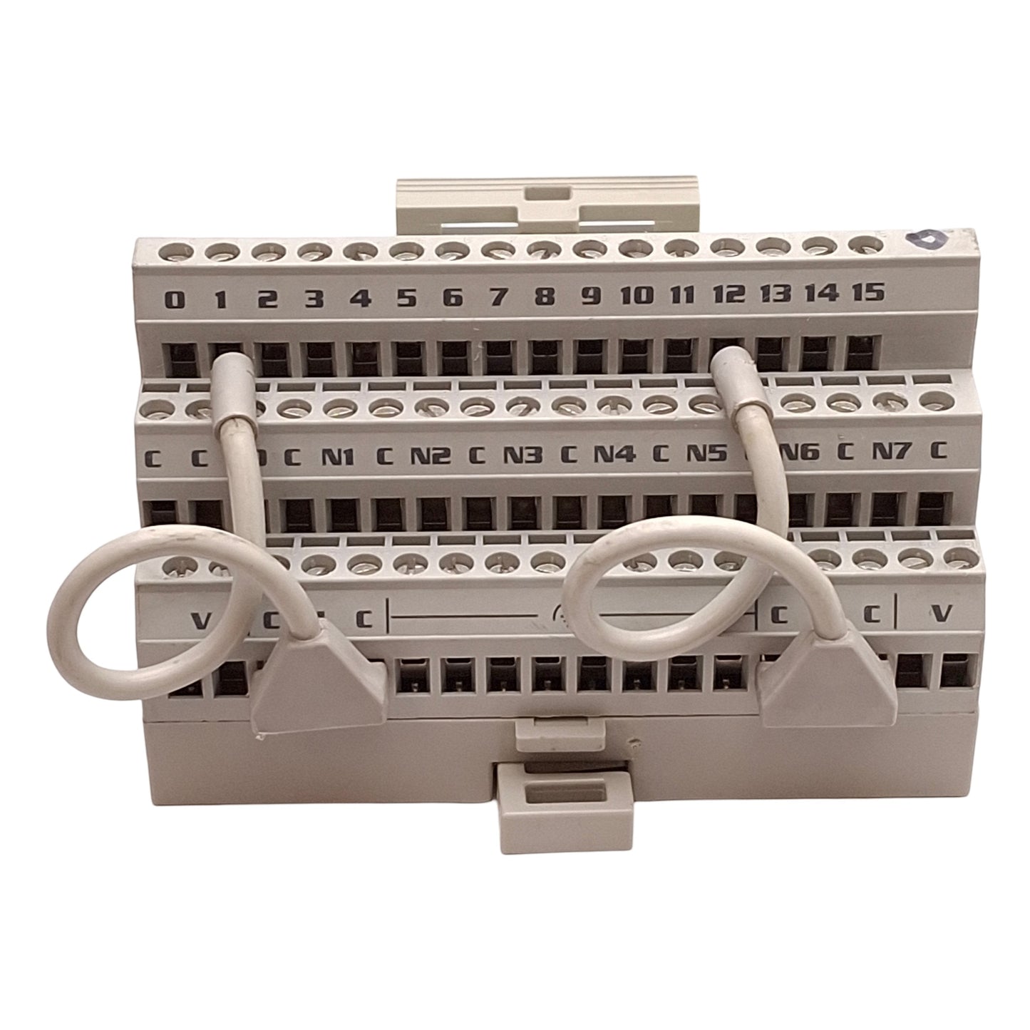 Used Allen Bradley 1794-TB3T Flex I/O Terminal Base, 16 I/O, 120VAC 10A, DIN Rail