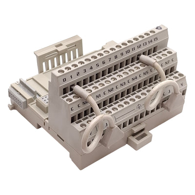 Used Allen Bradley 1794-TB3T Flex I/O Terminal Base, 16 I/O, 120VAC 10A, DIN Rail