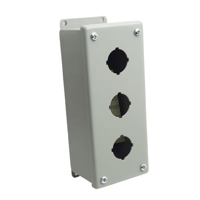 New nVent Hoffman E3PB Pushbutton Enclosure, 3-Hole, 8in x 3.25in x 2.75in