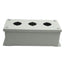 New nVent Hoffman E3PB Pushbutton Enclosure, 3-Hole, 8in x 3.25in x 2.75in