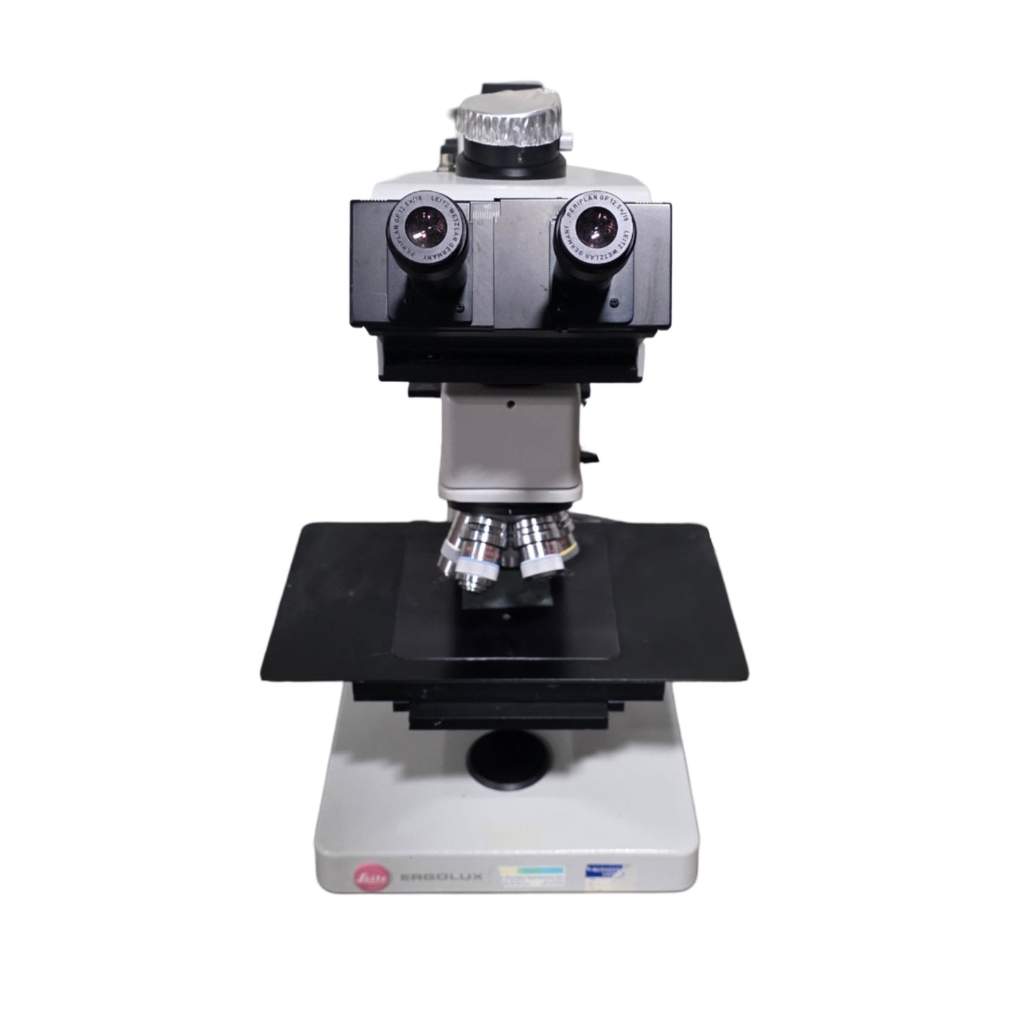 Used Leitz 020-448.025 Type Ergolux Inspection/Measuring Microscope 5,10,20,50,160x