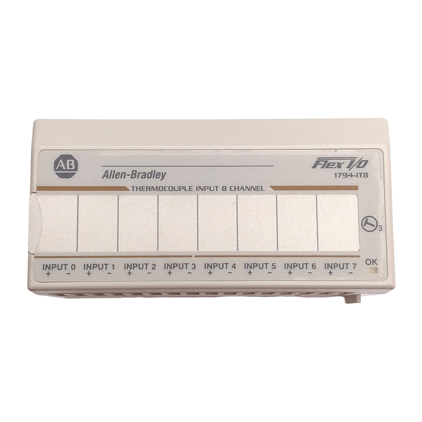 Used Allen Bradley 1794-IT8 Thermocouple/mV Input Module, 8-channel, ±76.5mV Input