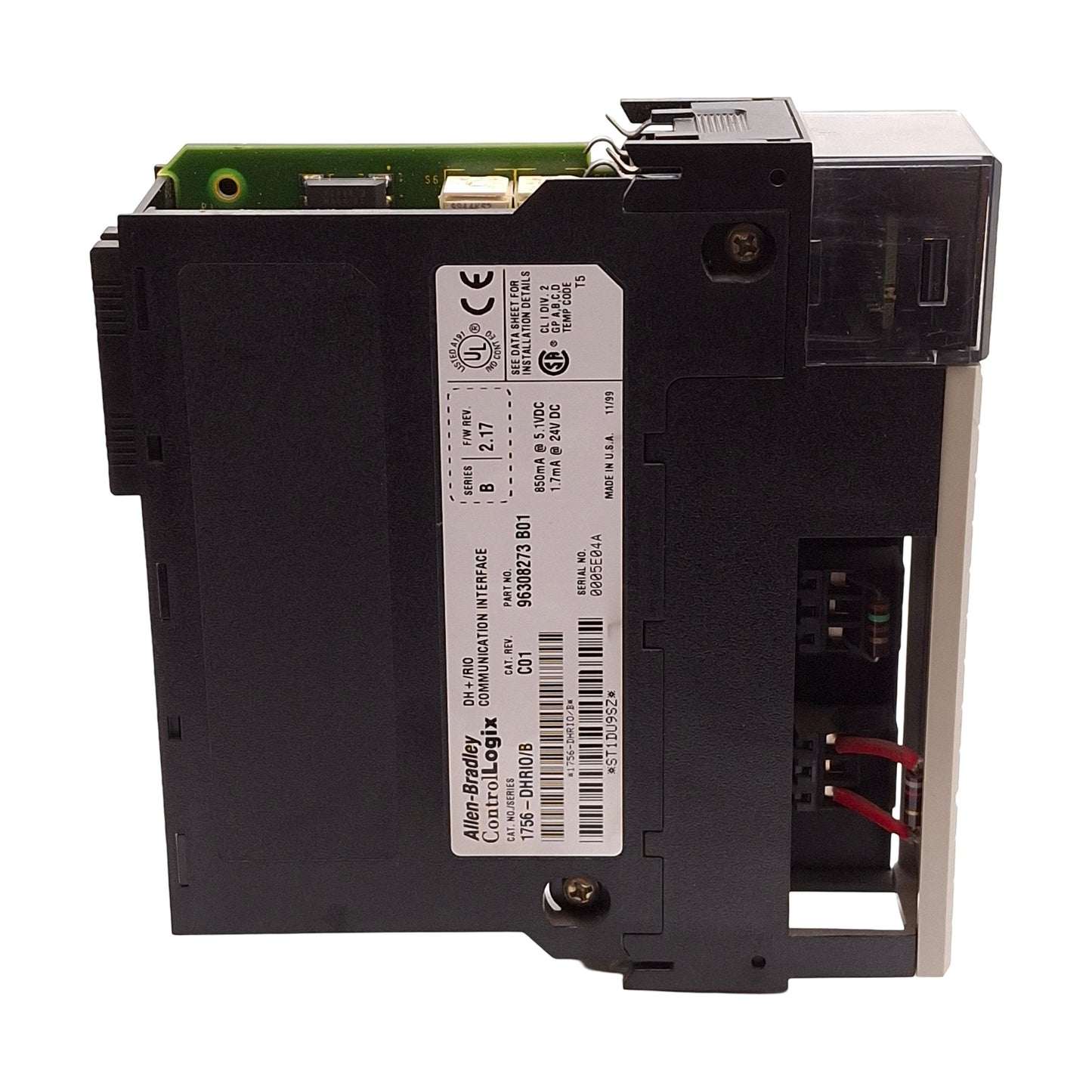Used Allen Bradley 1756-DHRIO/B ControlLogix Communication Interface, FW Rev 2.17