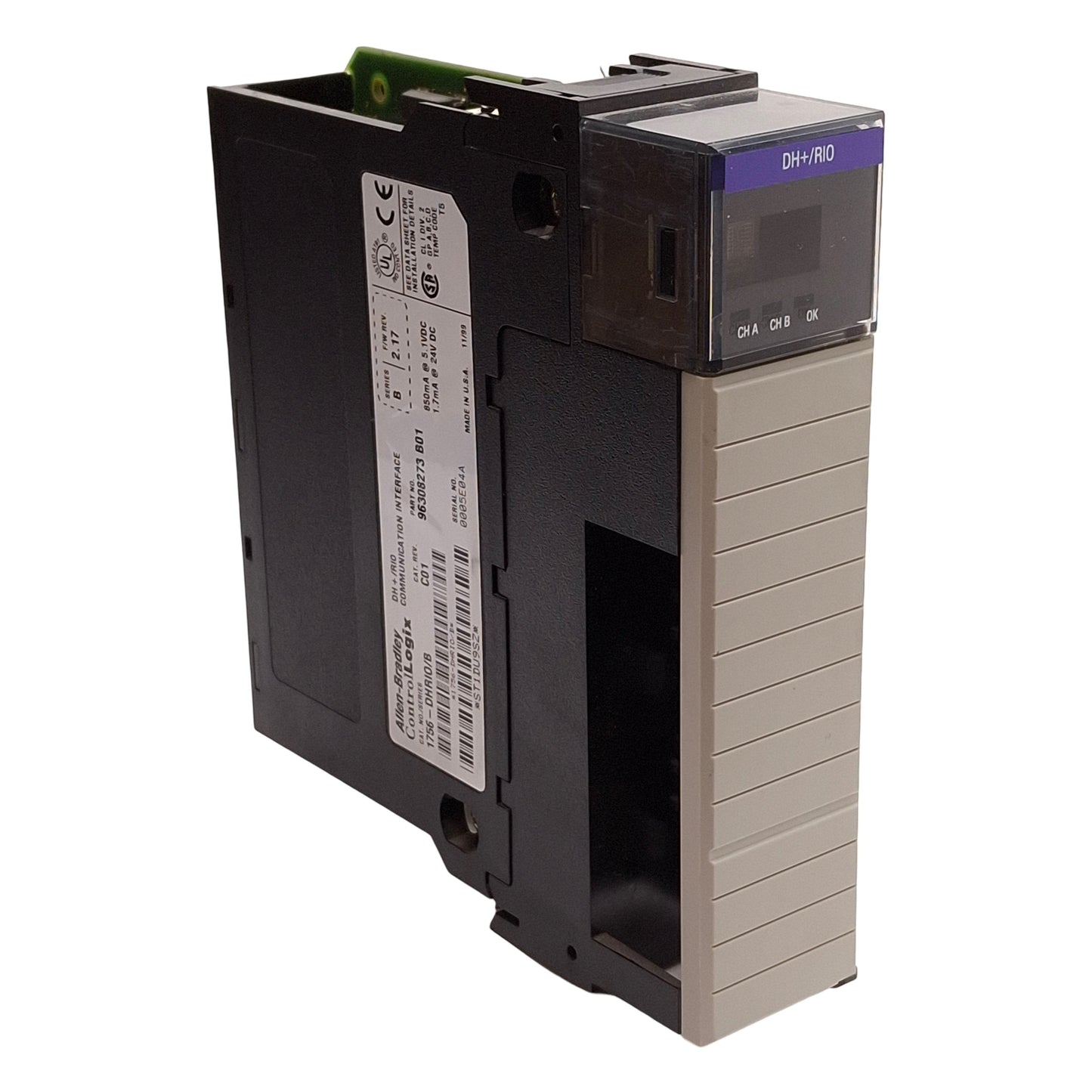 Used Allen Bradley 1756-DHRIO/B ControlLogix Communication Interface, FW Rev 2.17