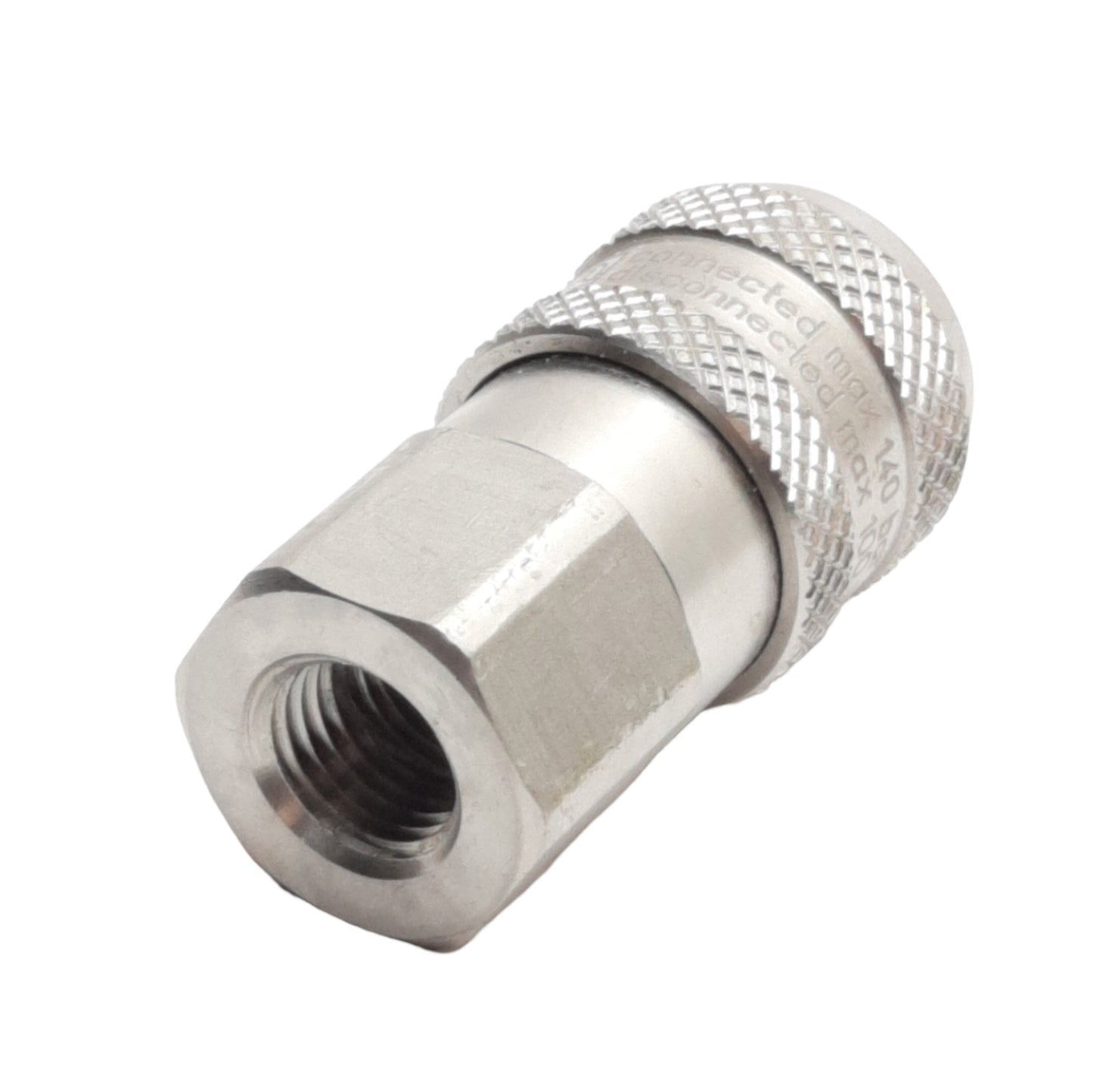 Used Hansen Gromelle 2DBS25F Quick Disconnect Stainless Steel 1/4" NPT