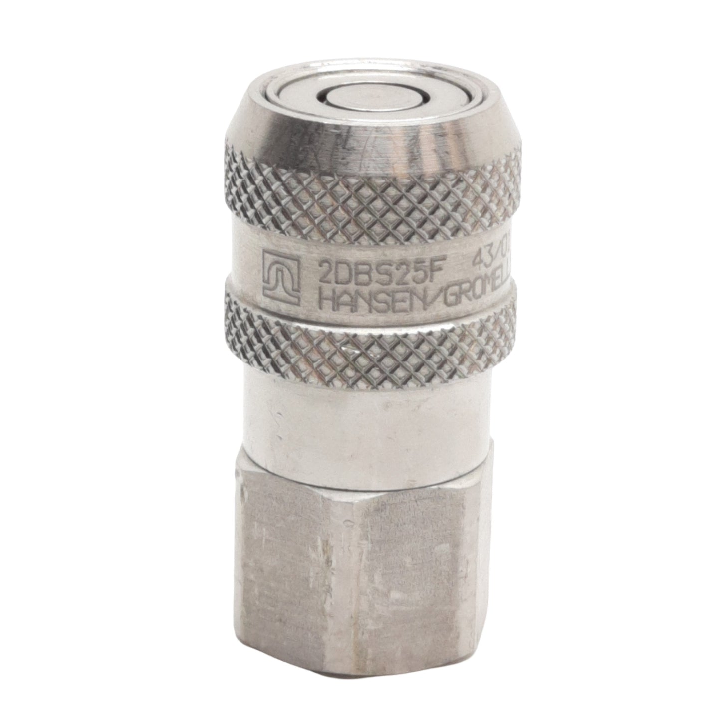 Used Hansen Gromelle 2DBS25F Quick Disconnect Stainless Steel 1/4" NPT