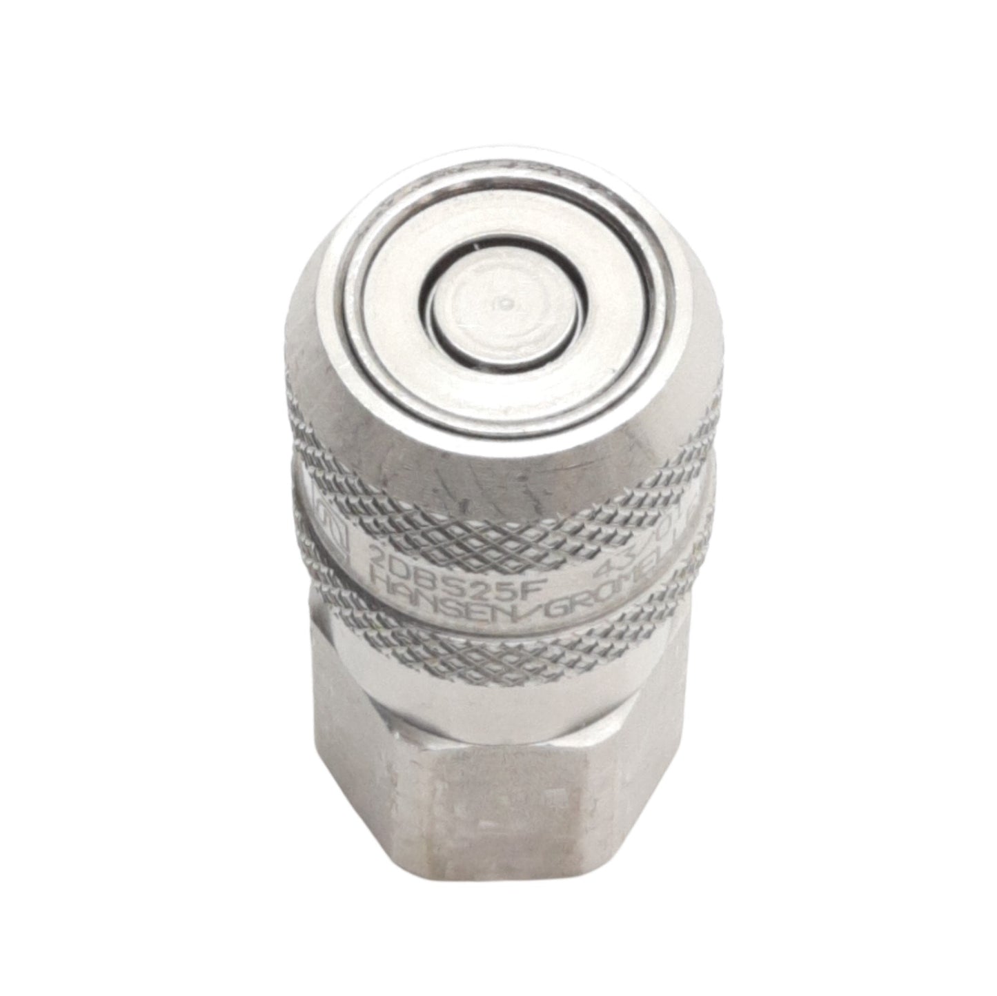 Used Hansen Gromelle 2DBS25F Quick Disconnect Stainless Steel 1/4" NPT