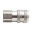 Used Hansen Gromelle 2DBS25F Quick Disconnect Stainless Steel 1/4" NPT