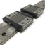 Used IKO LWLF42B Linear Motion Ball Bearing Slide Carriages (x2) on 450mm Guide Rail