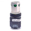 Used Allen Bradley 800T-PBH16G Pushbutton Switch w/ Guard, ø30mm,1NO 1NC, 600VAC 10A