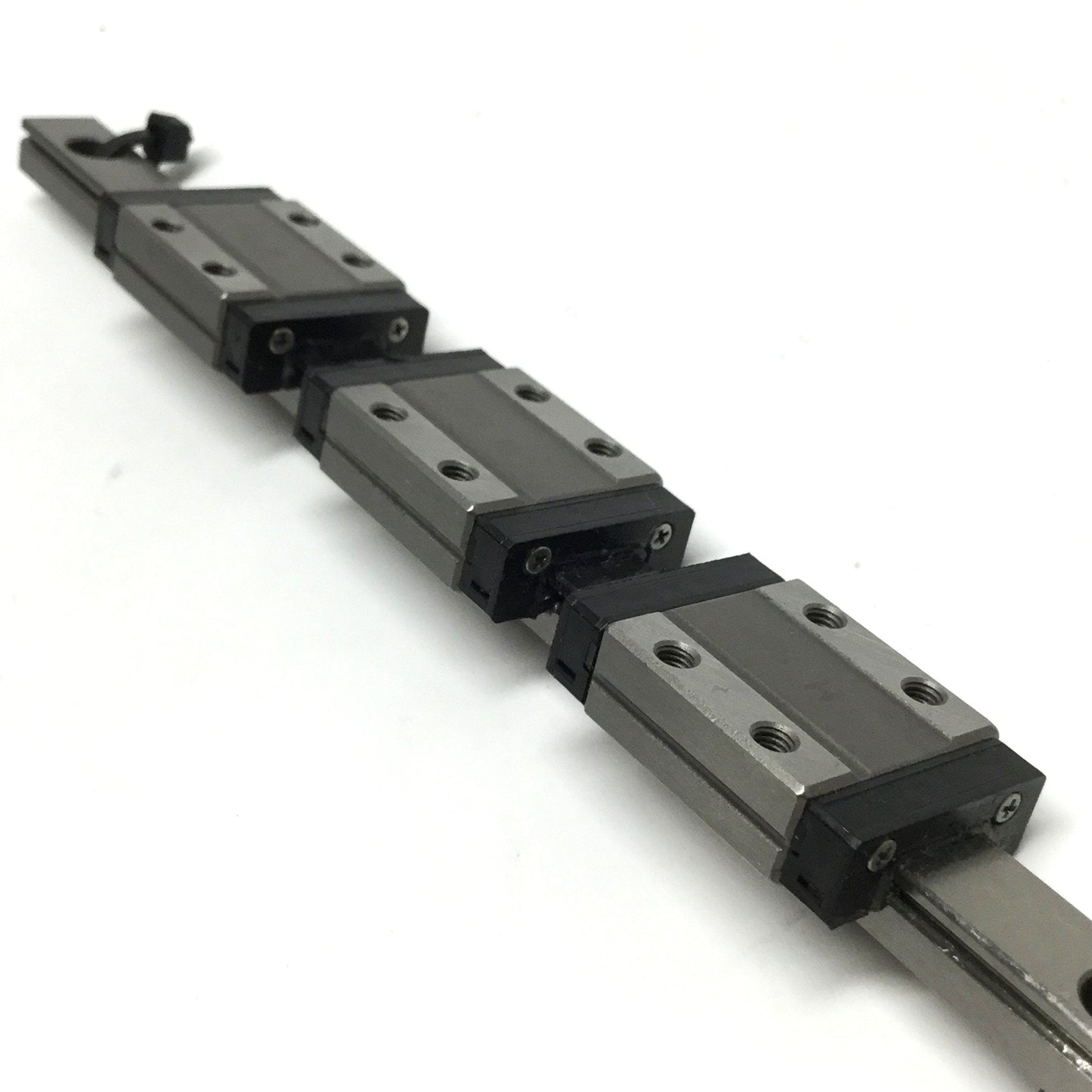 Used IKO LWL9B Linear Motion Ball Bearing Slide Carriages (x3) on 160mm Guide Rail