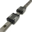 Used IKO LWL12B Ball Bearing Slide Carriage Blocks (x2) on 475mm Linear Guide Rail
