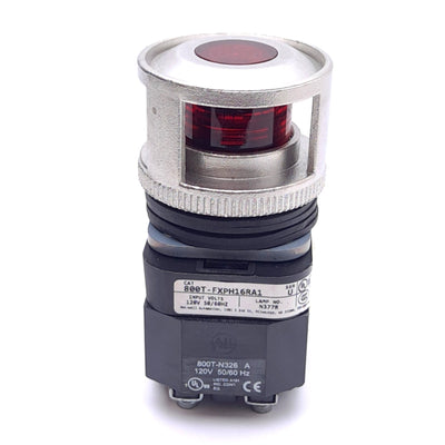 Used Allen Bradley 800T-FXPH16RA1 Push/Pull E-Stop Switch w/ Guard, ø30mm, 1NCLB 1NO