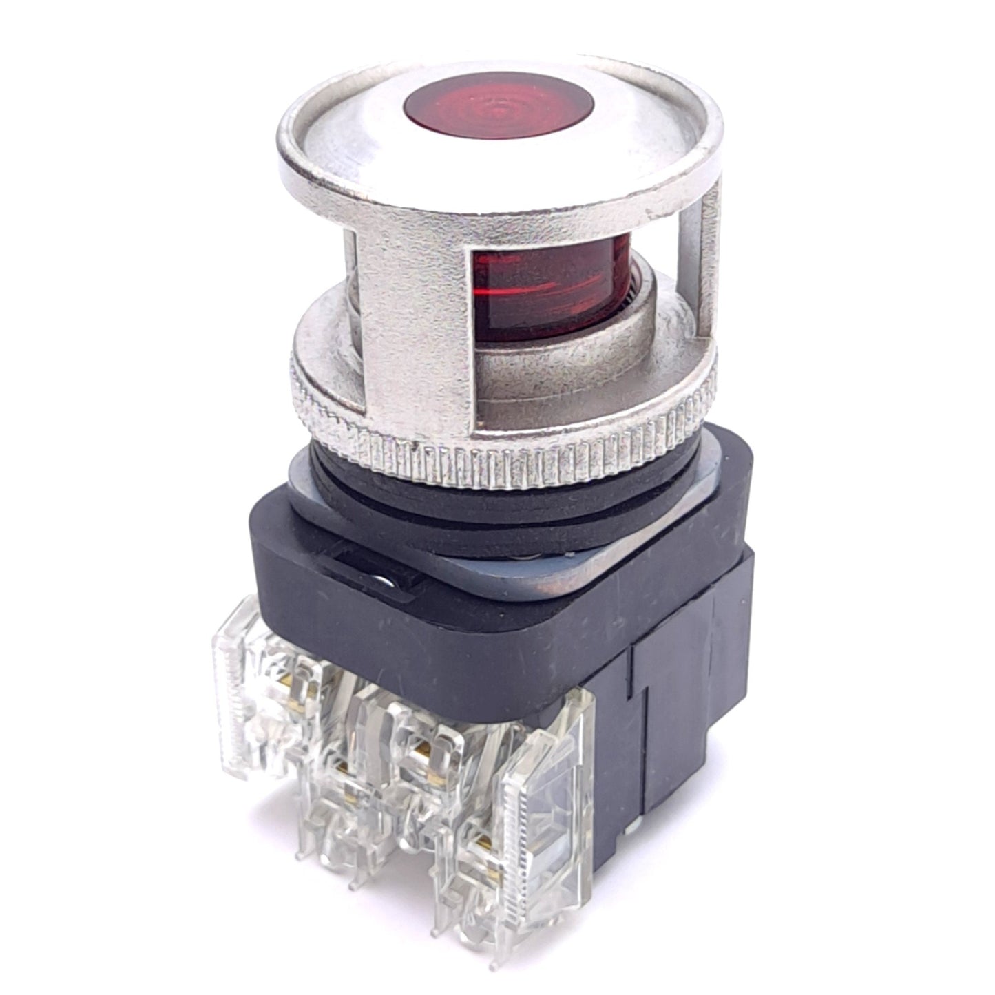 Used Allen Bradley 800T-FXPH16RA1 Push/Pull E-Stop Switch w/ Guard, ø30mm, 1NCLB 1NO