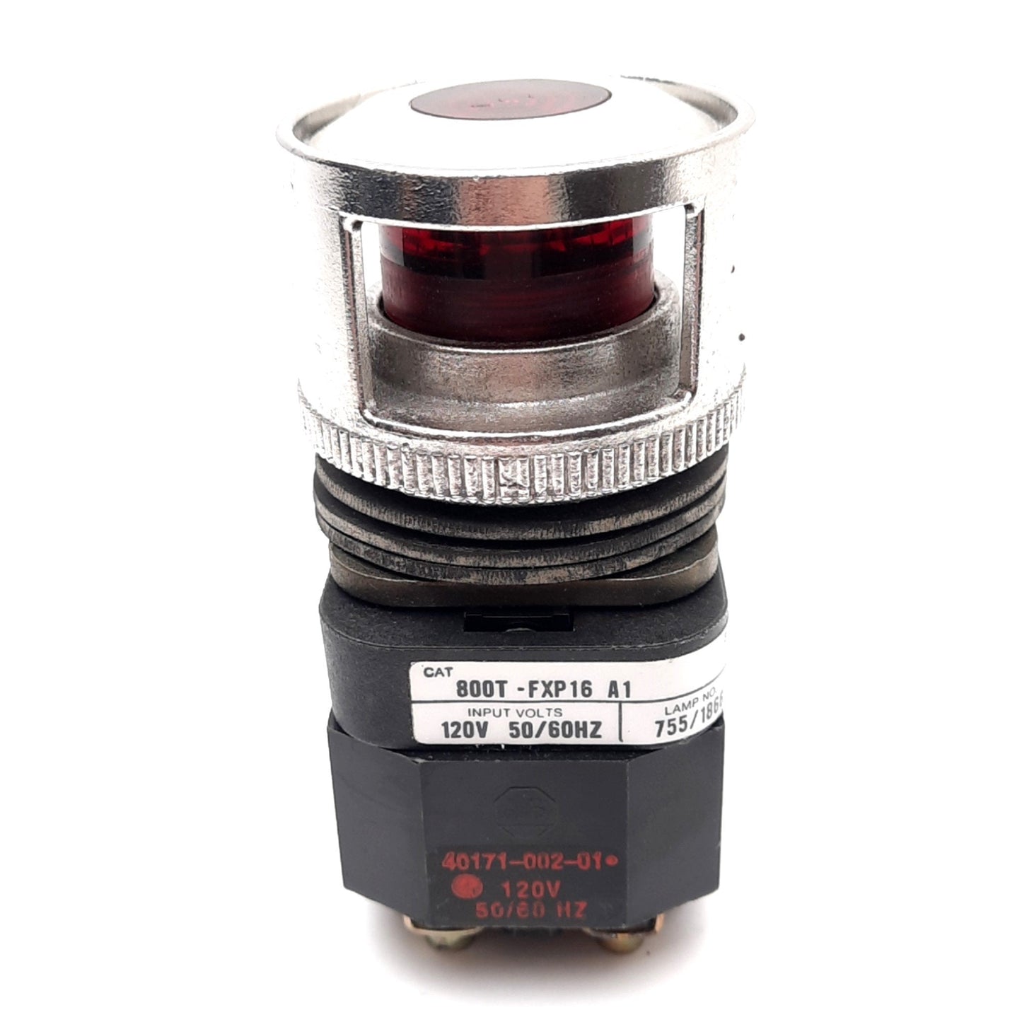 Used Allen Bradley 800T-FXP16A1 Push/Pull E-Stop Switch w/ Guard, ø30mm, 1NCLB 1NO