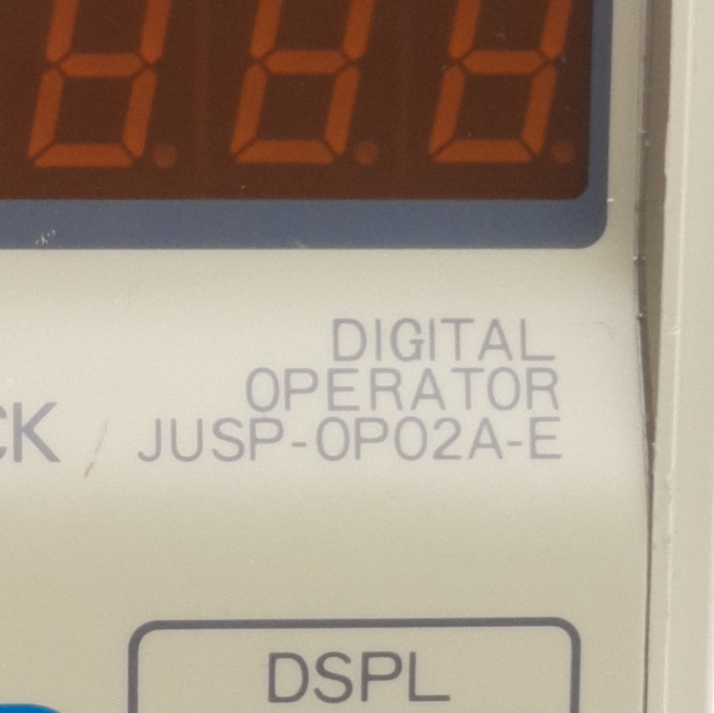 Used Yaskawa JUSP-0P02A Servopack Sigma II Hand Held Digital Operator, IDC 10-Pin