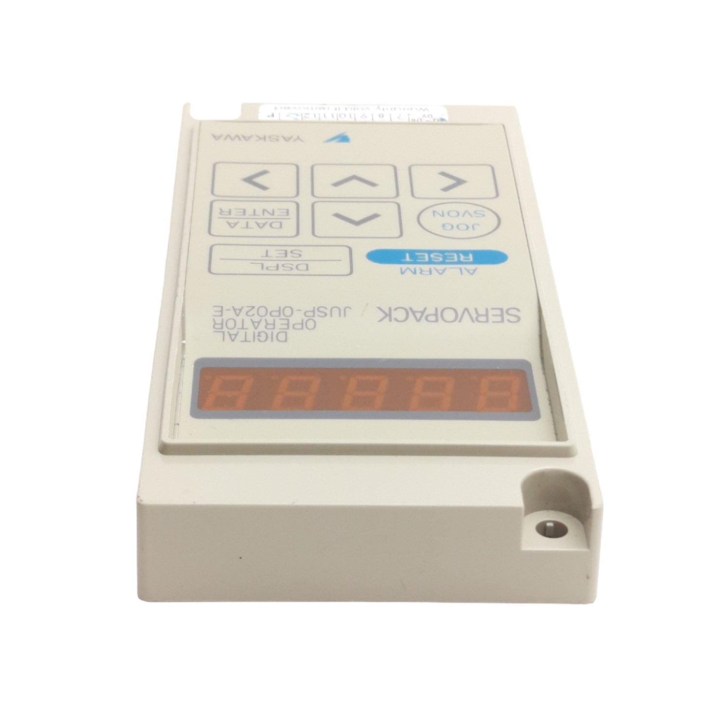 Used Yaskawa JUSP-0P02A Servopack Sigma II Hand Held Digital Operator, IDC 10-Pin