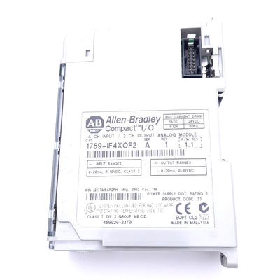 Used Allen Bradley 1769-IF4XOF2 Analog I/O Combination Module for CompactLogix, 8-Bit
