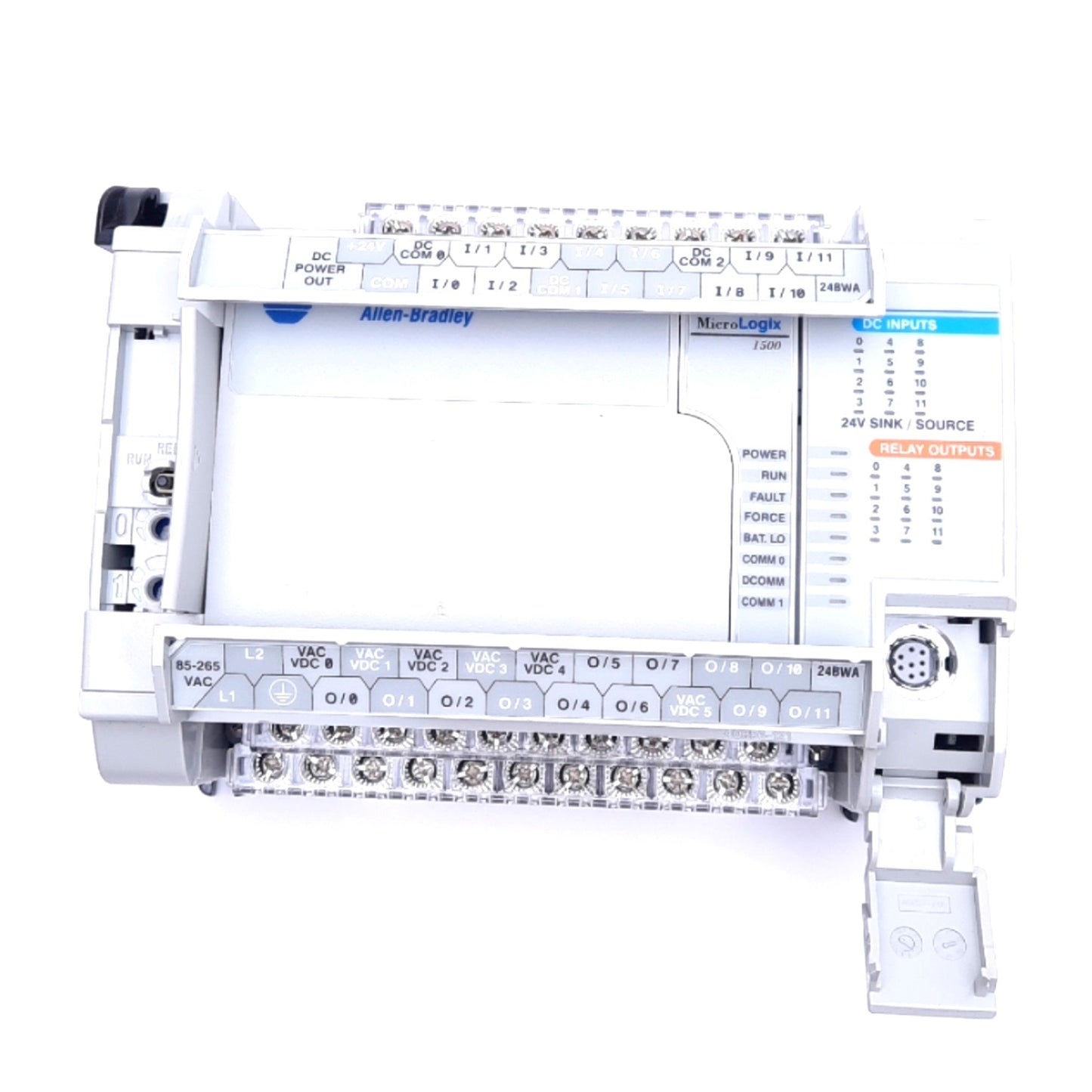 Used Allen Bradley 1764-24BWA MicroLogix1500 Base Unit Controller, 24-Point, 24VDC