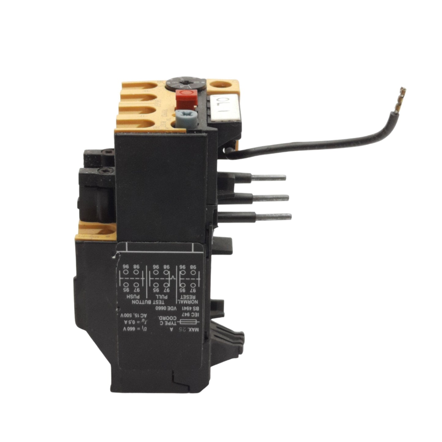 Used Allen Bradley 193-BSC 15 Overload Relay, 1NO/1NC, 6-16A Range, 660/600V