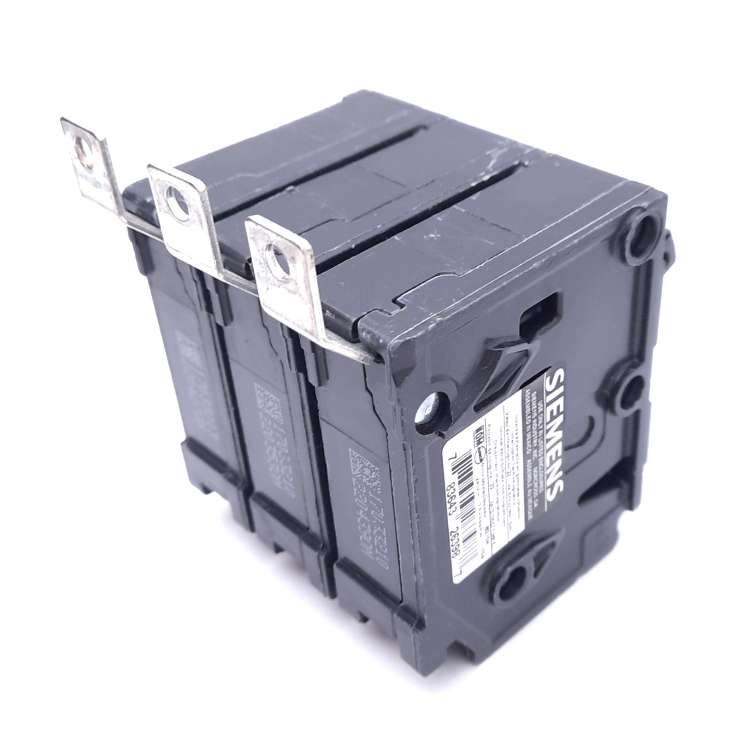 Used Siemens B315H Circuit Breaker, 3-Pole, 15A, 240VAC, Thermal Magnetic