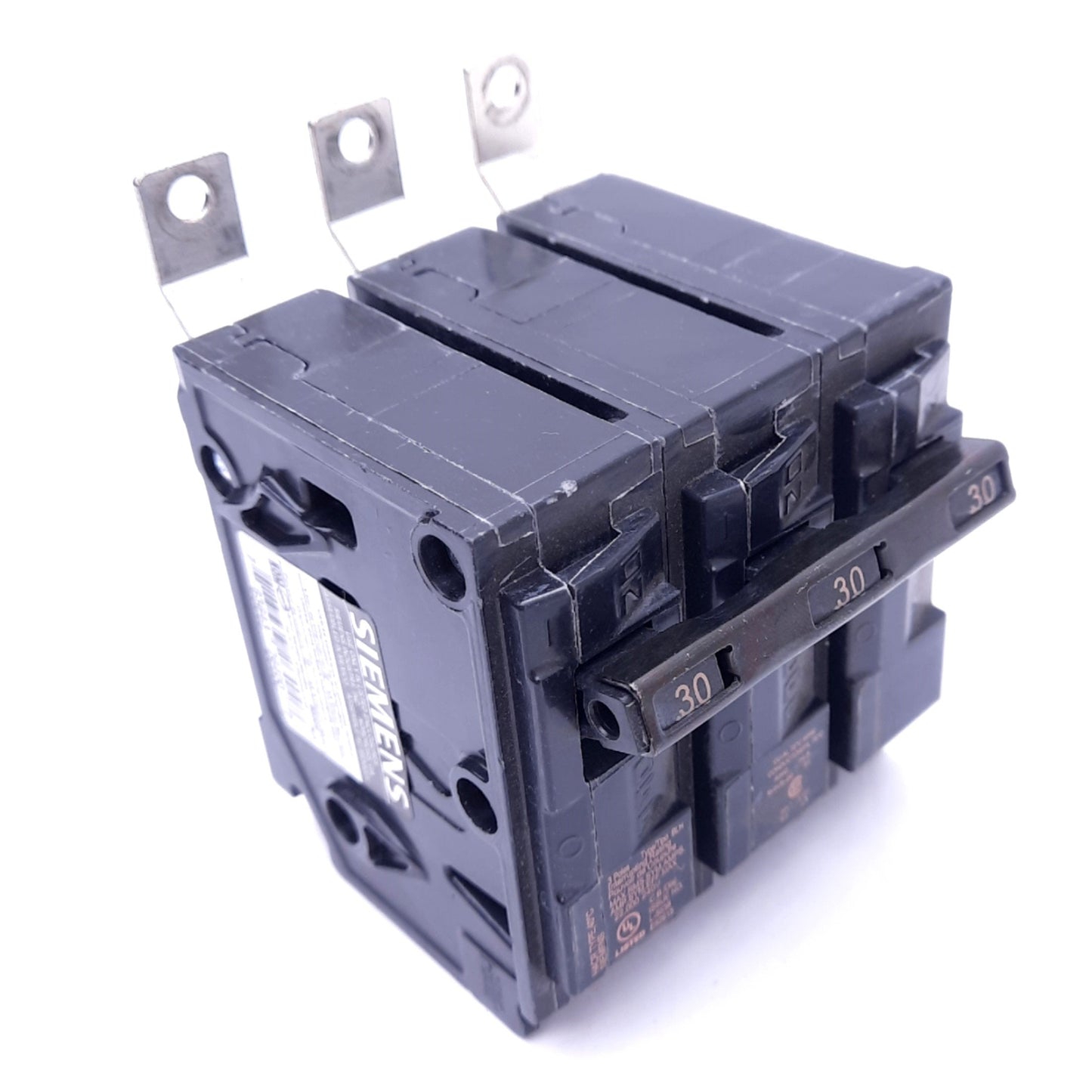 Used Siemens B330H Circuit Breaker, 3-Pole, 30A, 240VAC, Thermal Magnetic