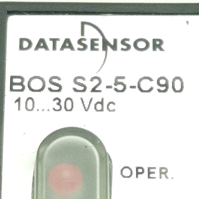 Used Balluff BOS S2-5-C90 Optical Sensor PNP/NPN 900mm Range 10-30VDC 100mA 1/2in NPT