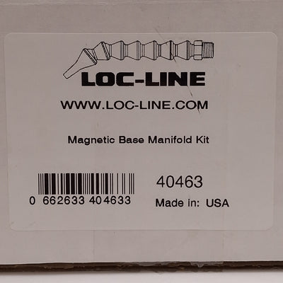 New – Open box Loc-Line 40463 Magnetic Base Manifold Kit, 25lb Pull Magnet, 1/4in NPT