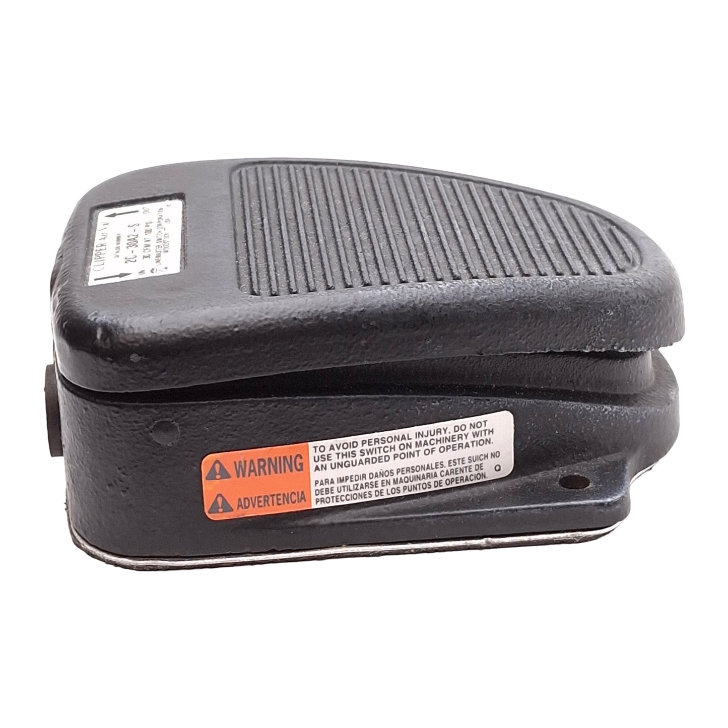 Used Linemaster 2C-30A2-S Clipper 2-Way Air Valve Foot Switch, 30CFM @ 100psi, 1/8NPT