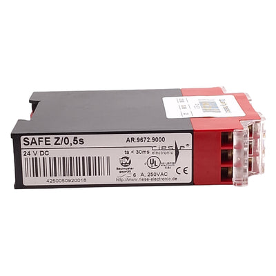 Used Riese AR.9672.9000 SAFE Z/0,5 Two-Hand Control Relay, 2NO+1NC, 6A 250VAC