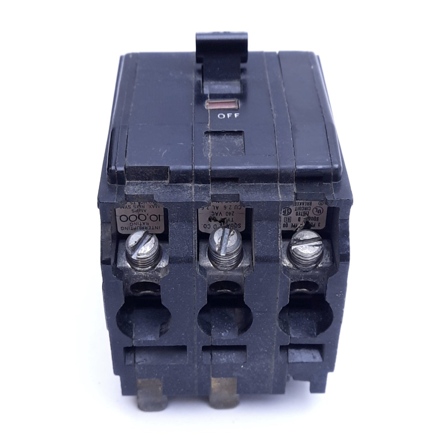Used Schneider QO360 Plug-In Circuit Breaker, 3-Pole, 60A, 240V AC, 3-Phase