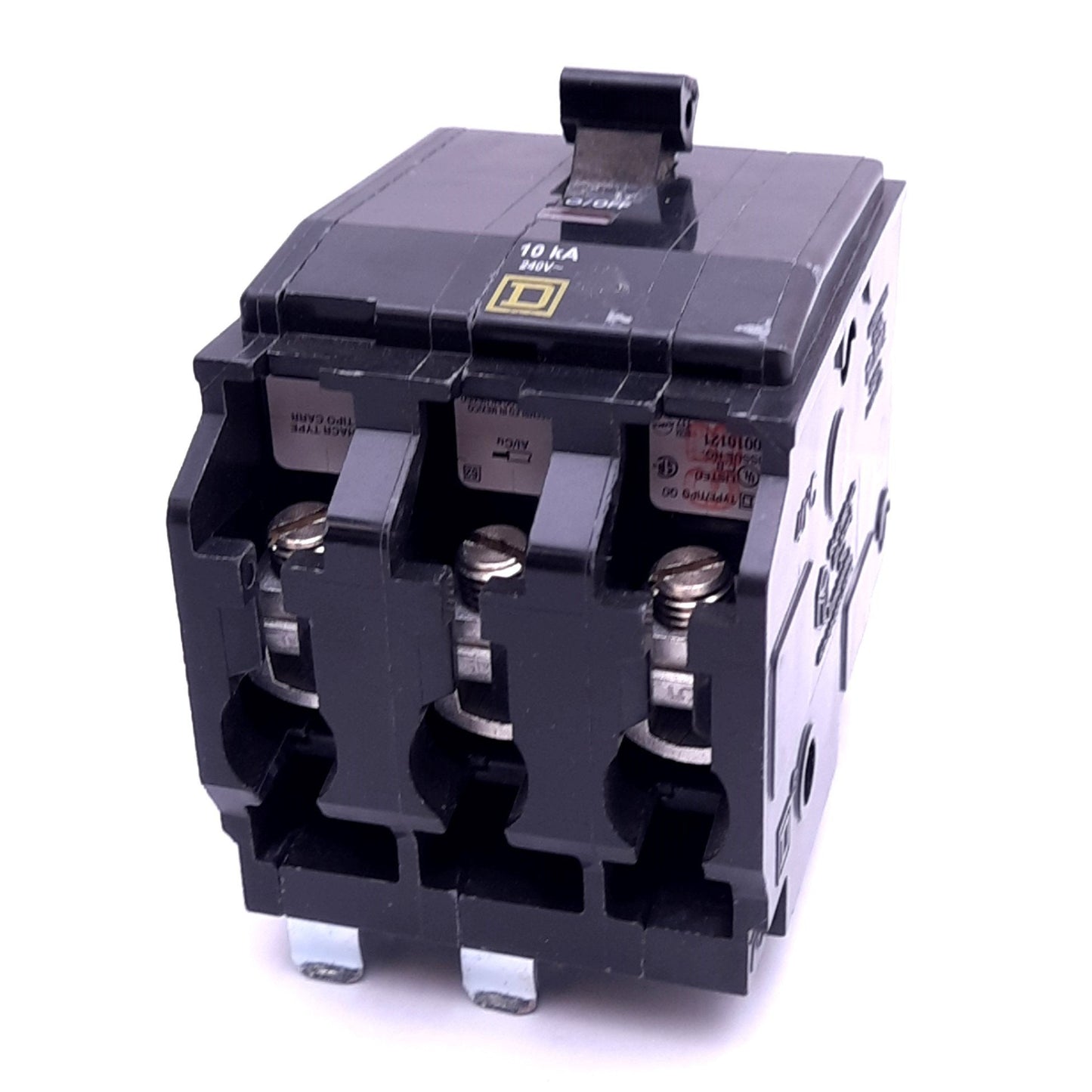 Used Schneider QO350 Plug-In Circuit Breaker, 3-Pole, 50A, 120/240VAC, 3-Phase