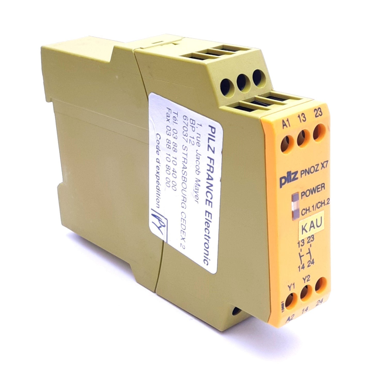Used Pilz PNOZ X7 24VACDC 2n/o Safety Relay, 2 N.O., 240VAC 6A, 24VAC/DC Coil