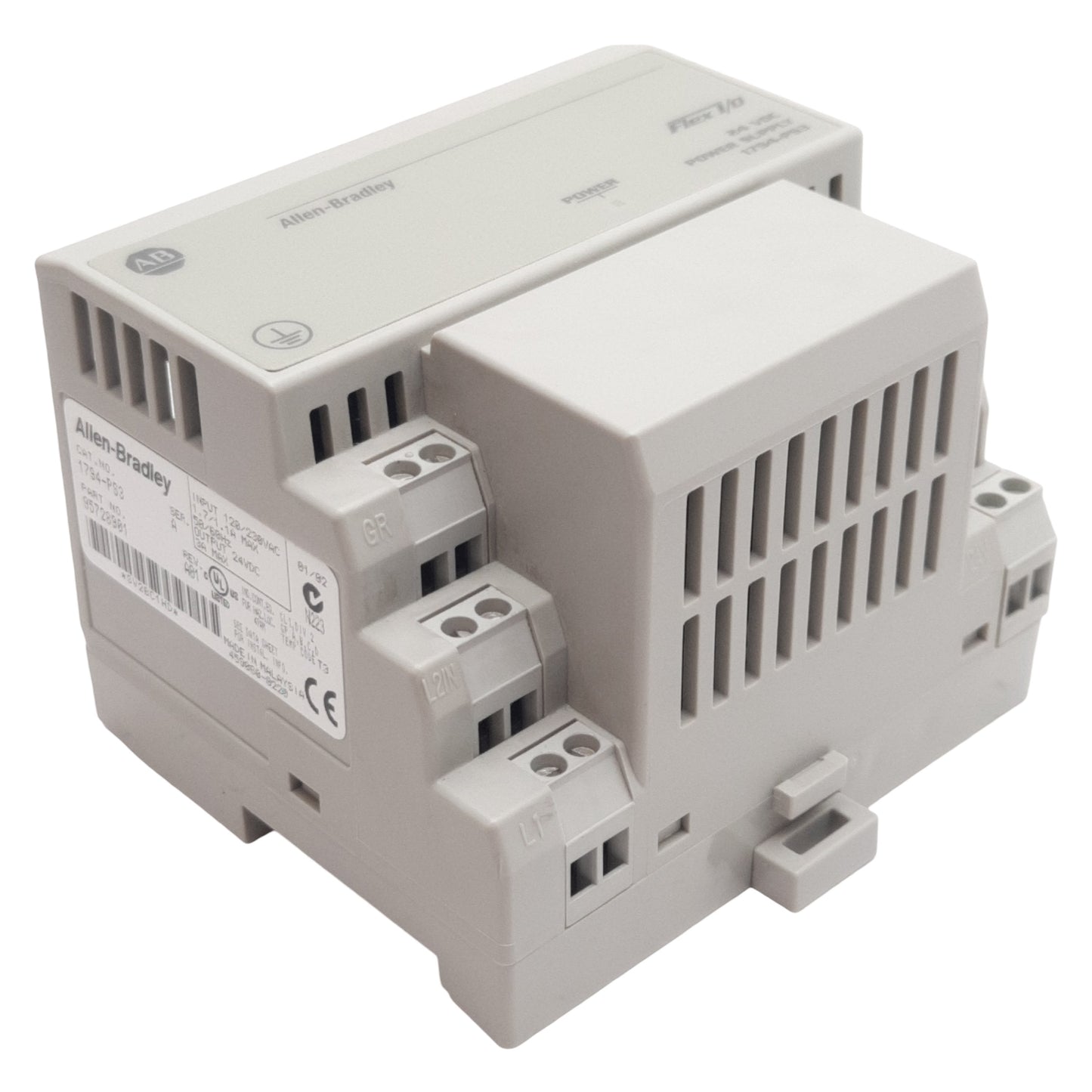 Used Allen Bradley 1794-PS3 Flex I/O Power Supply, 3A 24VDC Out, 120/230VAC In