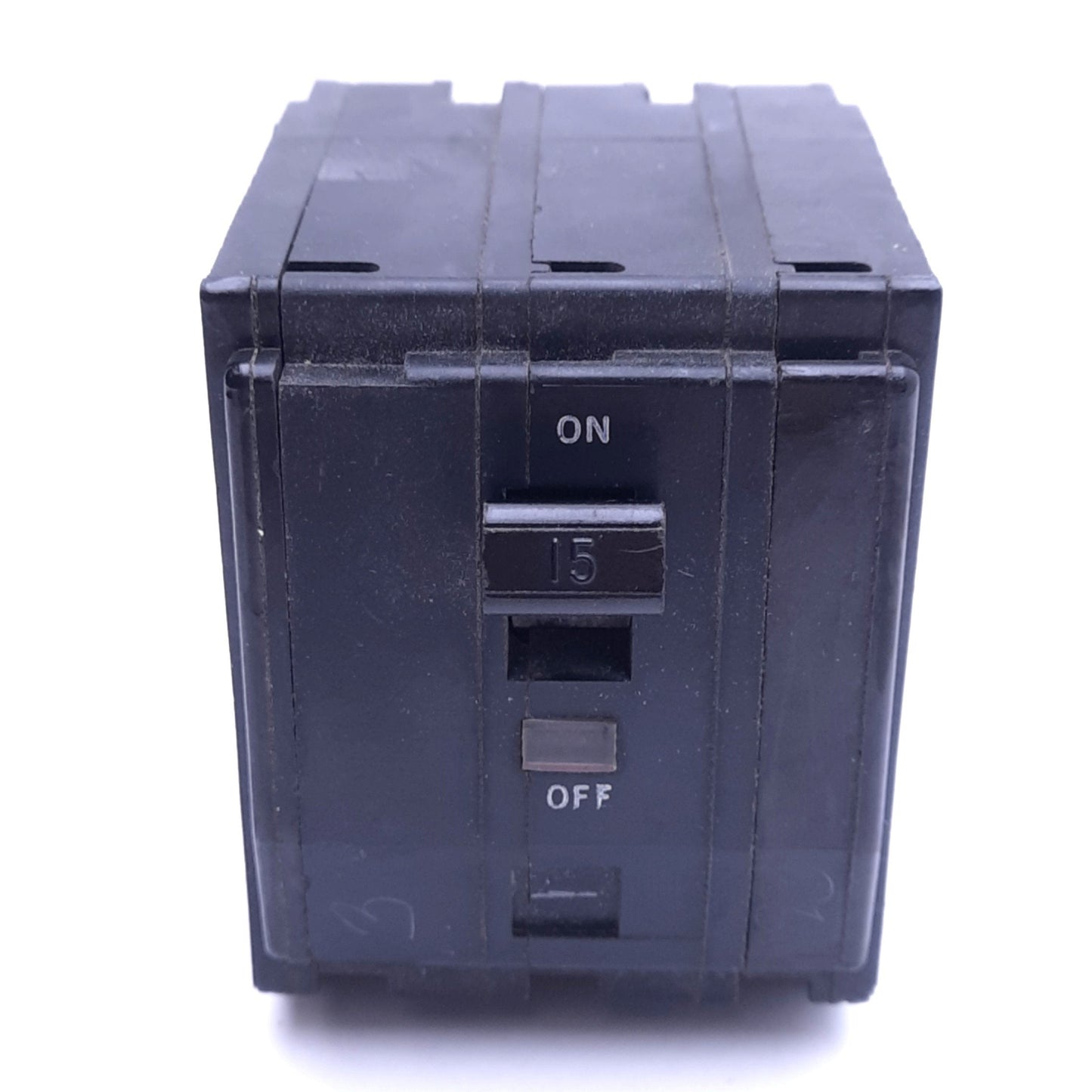 Used Schneider QO315 Miniature Circuit Breaker, 3-Pole 15A, 120/240VAC