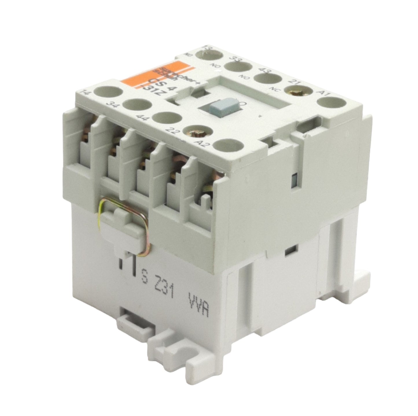 Used Sprecher & Schuh CS4-31Z-120 Relay Module, 3NO + 1NC 500VAC 16A, 120VAC Coil