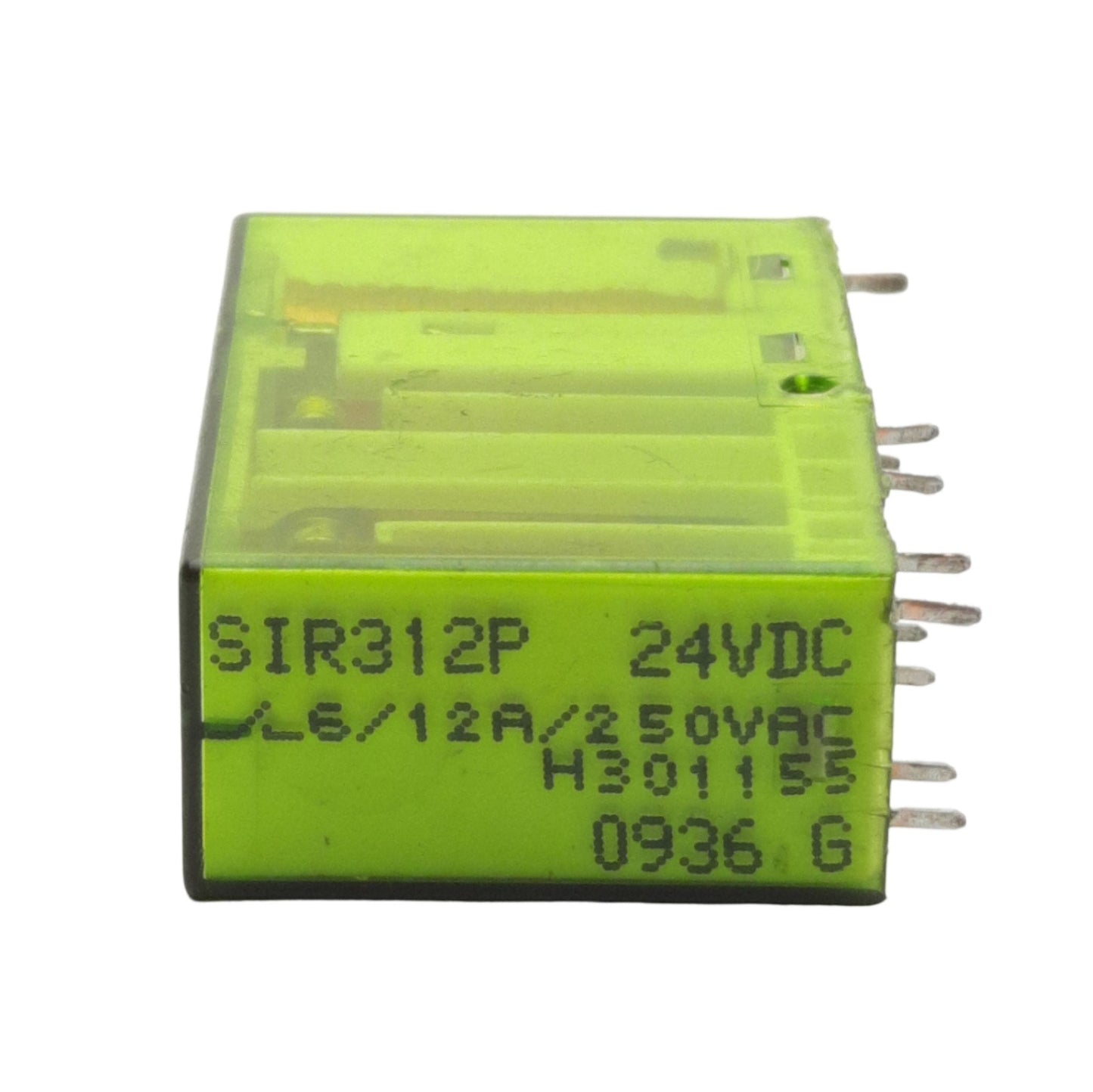 Used Elesta SIR312P Compact Relay 3NO + 1NC 12A 250VAC Contact,10-Pin, 24VDC Coil
