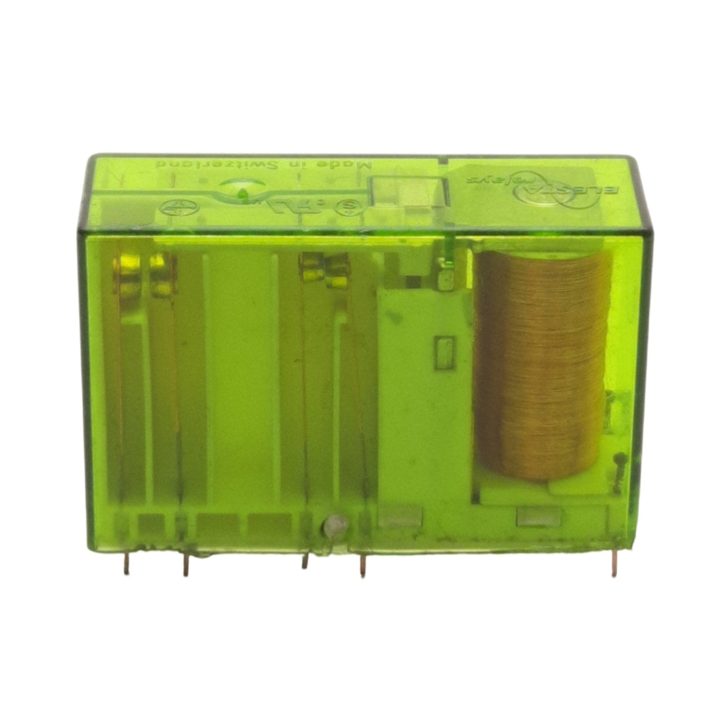 Used Elesta SIR312P Compact Relay 3NO + 1NC 12A 250VAC Contact,10-Pin, 24VDC Coil