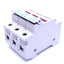 Used Littelfuse LPSM003ID Indicating Midget Fuse Holder, 3-Pole, 600V 30A, DIN Rail
