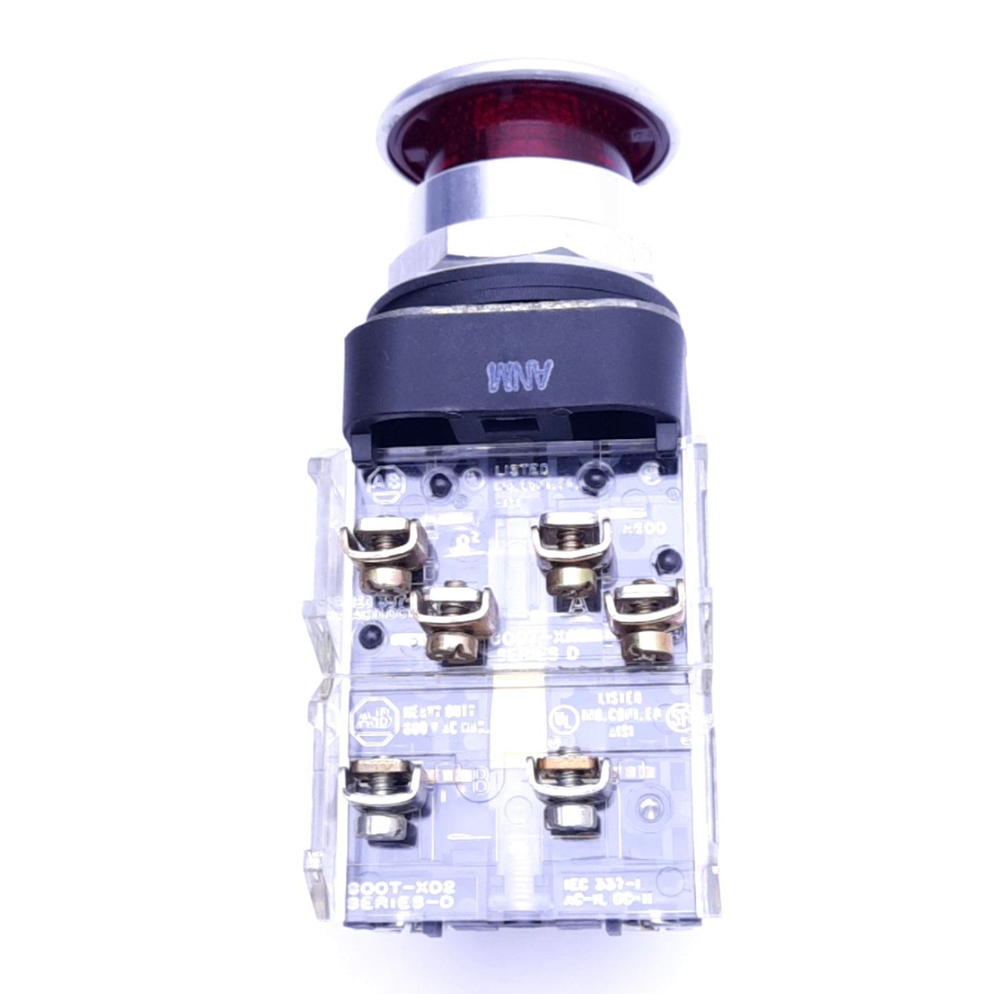 Used Allen Bradley 800T-FXP16 A1 Push/Pull E-Stop Switch, ø30mm, 1NCLB 1NO + 1NC