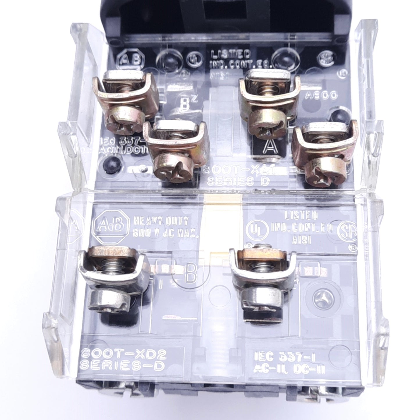 Used Allen Bradley 800T-FXP16 A1 Push/Pull E-Stop Switch, ø30mm, 1NCLB 1NO + 1NC