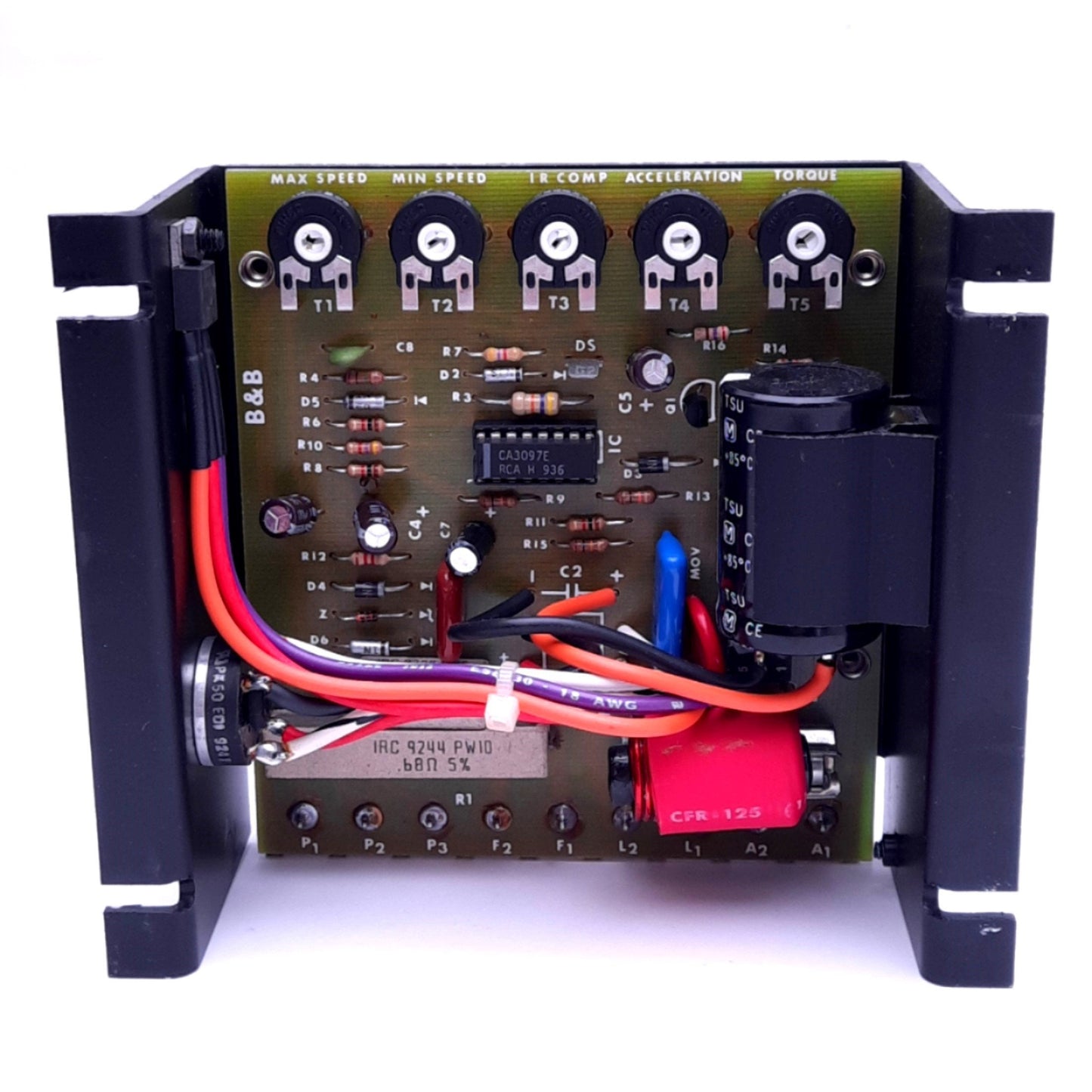 Used B&B Motor Control PM125 Motor Speed Controller, 1/4hp, 115VAC In, 130VDC ARM