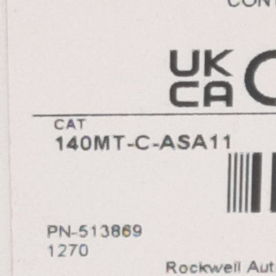 New Allen Bradley 140MT-C-ASA11 Auxiliary Contact Block, 2-Pole, 1NO 1NC, 10A 600VAC
