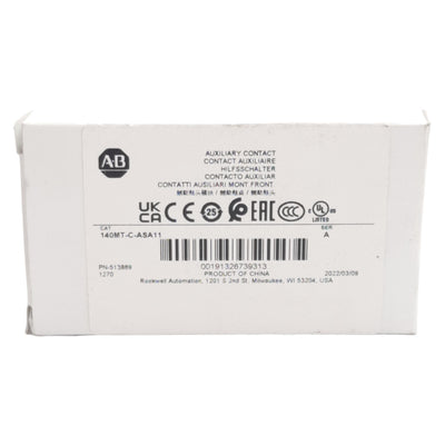 New Allen Bradley 140MT-C-ASA11 Auxiliary Contact Block, 2-Pole, 1NO 1NC, 10A 600VAC