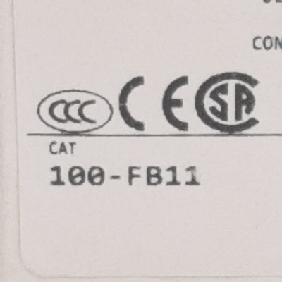 New Allen Bradley 100-FB11 Auxiliary Contact Block, 2-Pole, 1NO + 1NC, 10A 600VAC