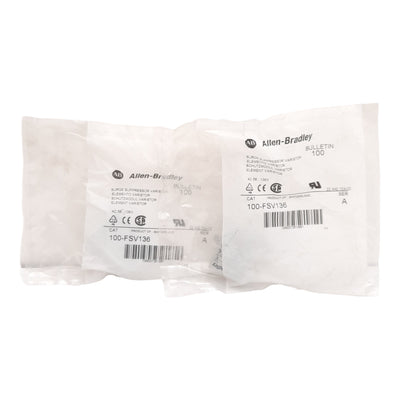 New Lot of 2 Allen Bradley 100-FSV136 Surge Suppressor Varistor 56-136VAC, 78-180VDC