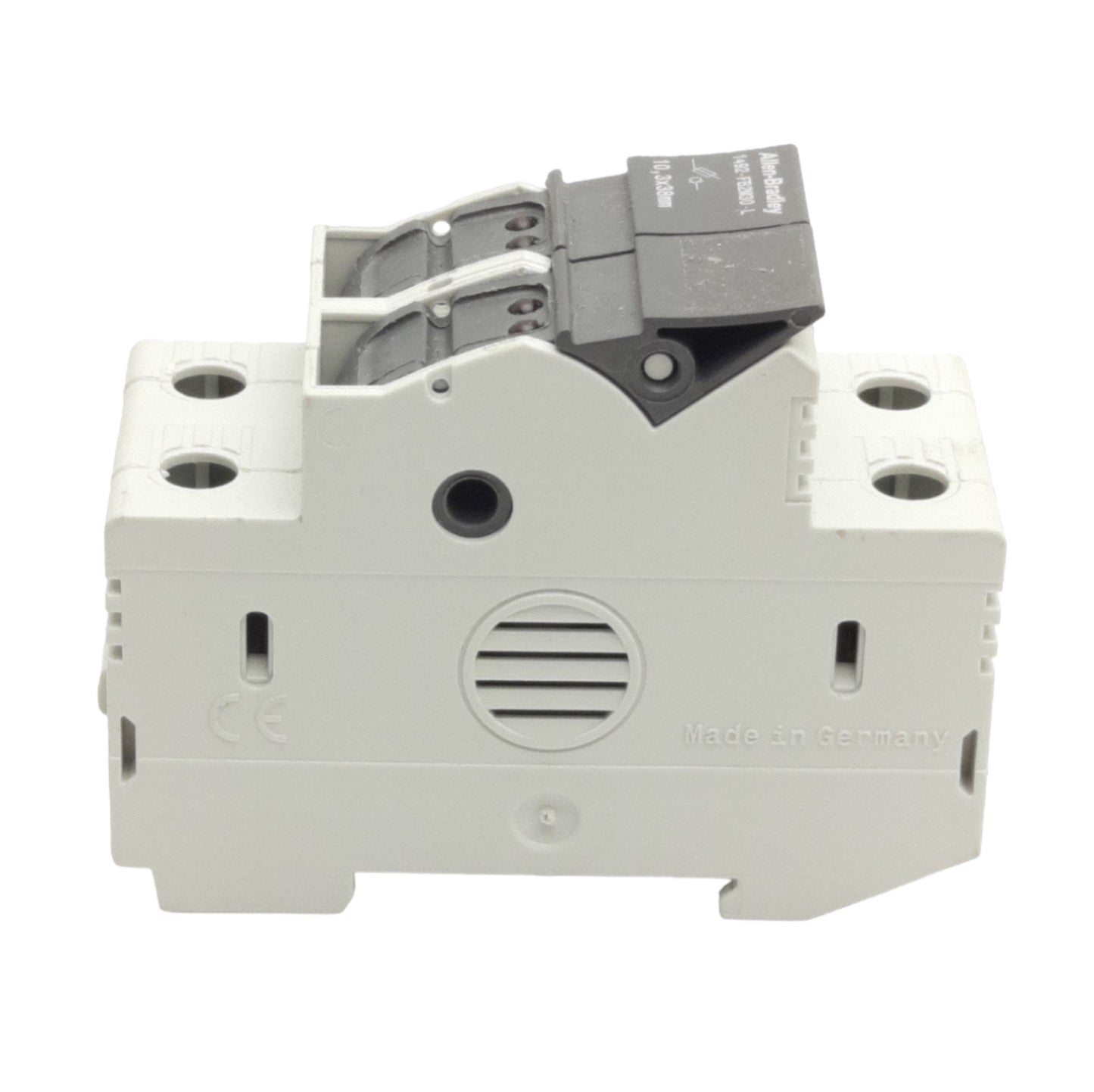 Used Allen Bradley 1492-FB2M30-L Fuse Holder 2-Poles, DIN Rail, 10.3 x 38mm, 30A 600V