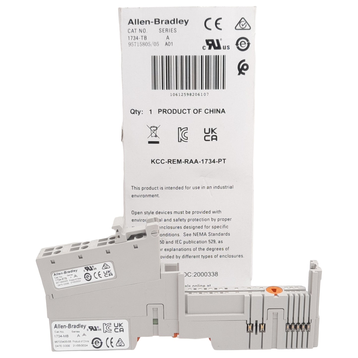 New Allen Bradley 1734-TB POINT I/O Terminal Base, 8-Terminals, 10A 28.8VDC 240VAC