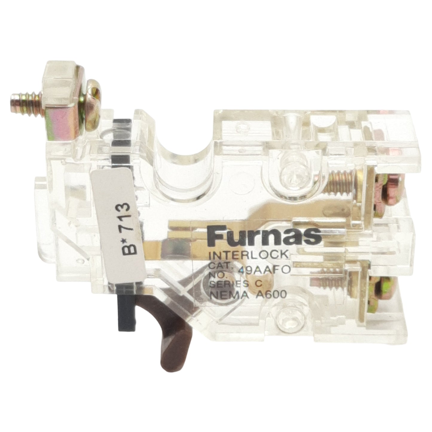 New Furnas 49AAFO Auxiliary Interlock Kit, 1N.O., NEMA A600, Used For Innova Plus