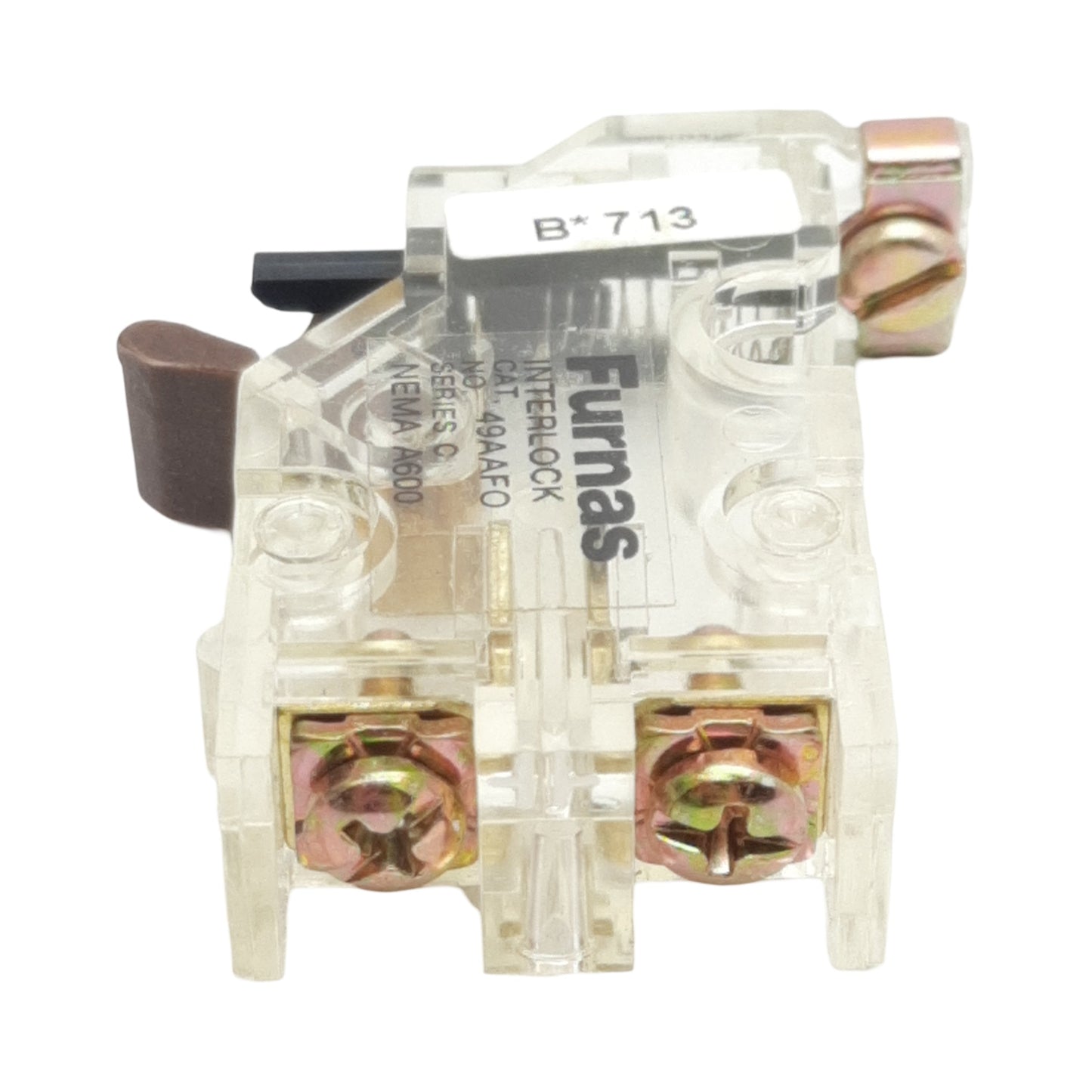 New Furnas 49AAFO Auxiliary Interlock Kit, 1N.O., NEMA A600, Used For Innova Plus